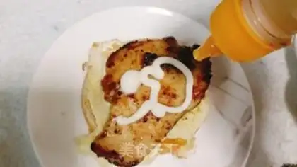 Make Chicken steak burger step 6