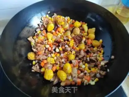 Make Chestnut rice step 6