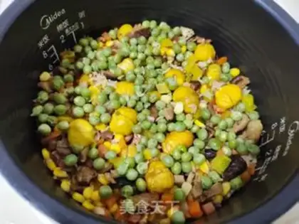 Make Chestnut rice step 10