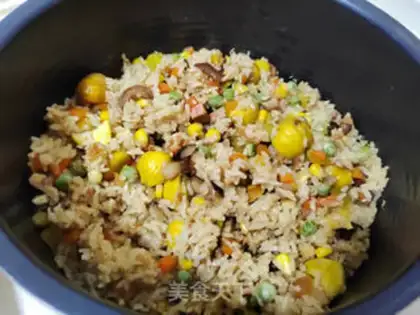 Make Chestnut rice step 11
