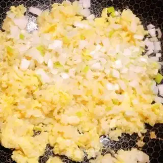 Make Sausage fried rice step 7