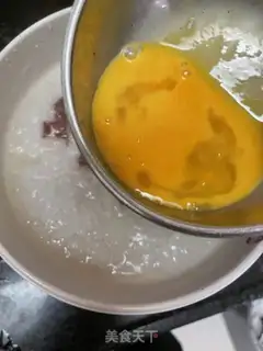 Make Egg beef porridge step 6