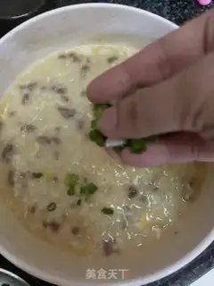 Make Egg beef porridge step 8