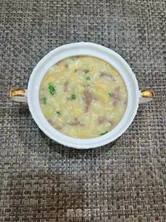 Make Egg beef porridge step 9