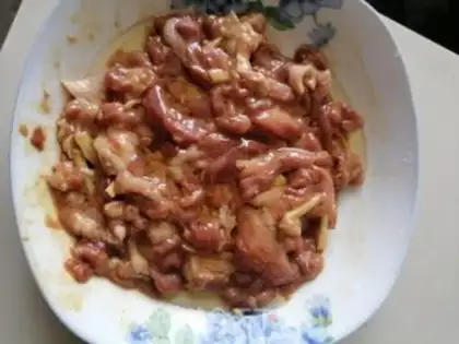 Make Chili fried meat step 3