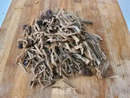 Make Tea mushroom fried meat step 3