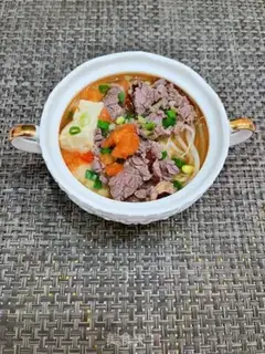 Make Tomato tofu beef soup step 14