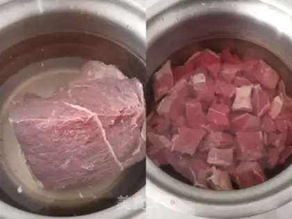 Make Sausage garlic fried rice step 1