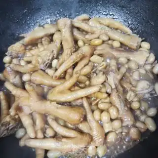 Make Peanut rice for chicken claws step 7