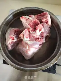 Make The big white pea apple soup step 1
