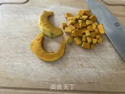 Make Pumpkin chicken cake step 1