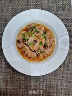 Make Garlic steam chicken step 7