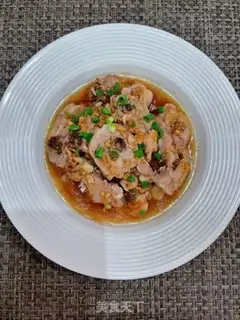 Make Garlic steam chicken step 8
