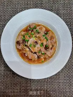 Make Garlic steam chicken step 9