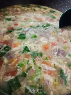Make Vegetable egg-pump soup step 8
