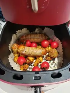 Make Garlic potato sausages step 9