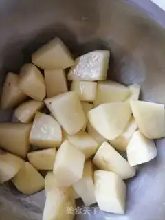 Make Potato burn ribs step 1