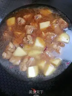 Make Potato burn ribs step 5