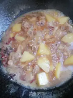 Make Potato burn ribs step 6