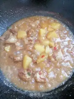 Make Potato burn ribs step 7