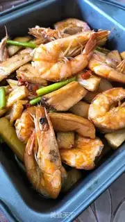 Make Dry pan shrimp step 8