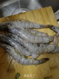 Make Pepper bean dry shrimp step 1