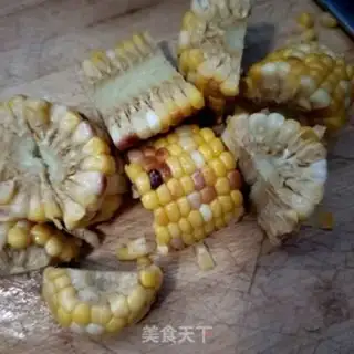Make Dragonbone corn melon soup step 1