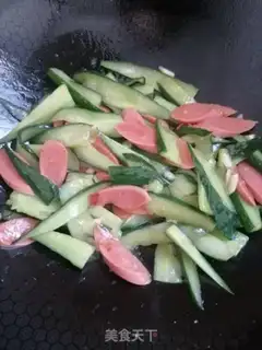 Make Ham sausage and cucumber step 5
