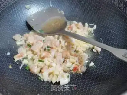 Make Dry prawn and vegetable porridge step 5