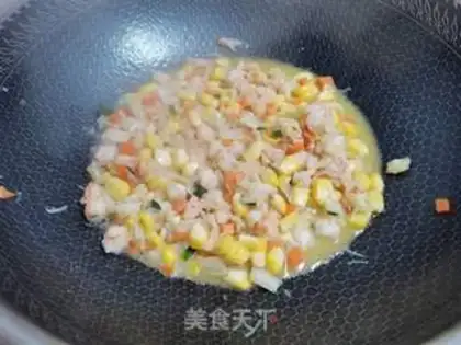 Make Dry prawn and vegetable porridge step 6