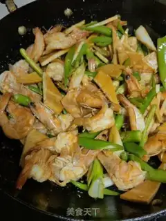 Make Pepper bean dry shrimp step 7
