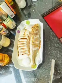Make Cucumber fish steam tofu step 3