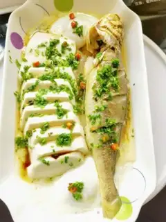 Make Cucumber fish steam tofu step 5