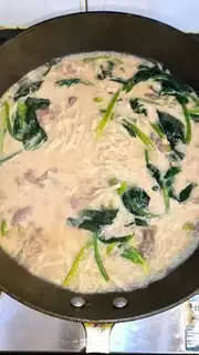 Make The lamb noodles step 9
