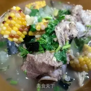 Make Dragonbone corn melon soup step 14