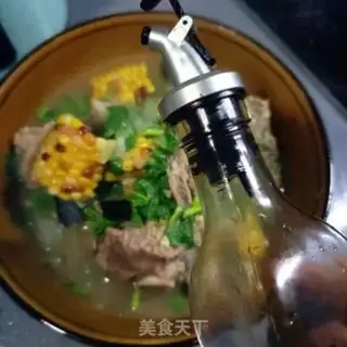 Make Dragonbone corn melon soup step 15