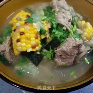 Make Dragonbone corn melon soup step 16