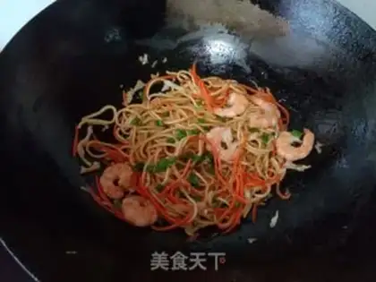 Make ♪ Candle shrimp noodles ♪ step 7