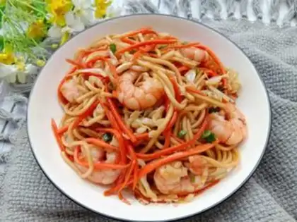 Make ♪ Candle shrimp noodles ♪ step 8