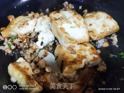 Make Chicken caterpillar tofu step 2