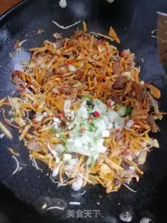 Make Scum of pork and orange skin step 7