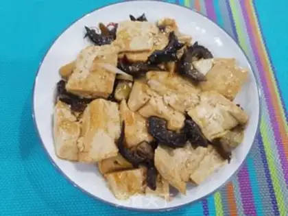Make Sea cucumber tofu step 8