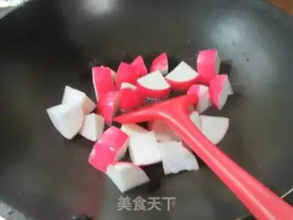 Make Frozen tofu with red radish step 2