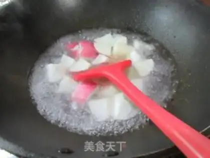 Make Frozen tofu with red radish step 3