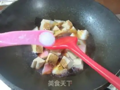 Make Frozen tofu with red radish step 5