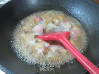 Make Frozen tofu with red radish step 7