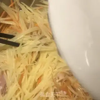 Make Bacon potato burrito step 3