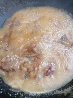 Make Red burning fan bones step 4