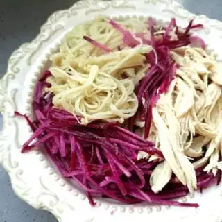 Make Chicken chests, ginseng mushrooms, purple beauty step 6