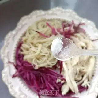 Make Chicken chests, ginseng mushrooms, purple beauty step 7